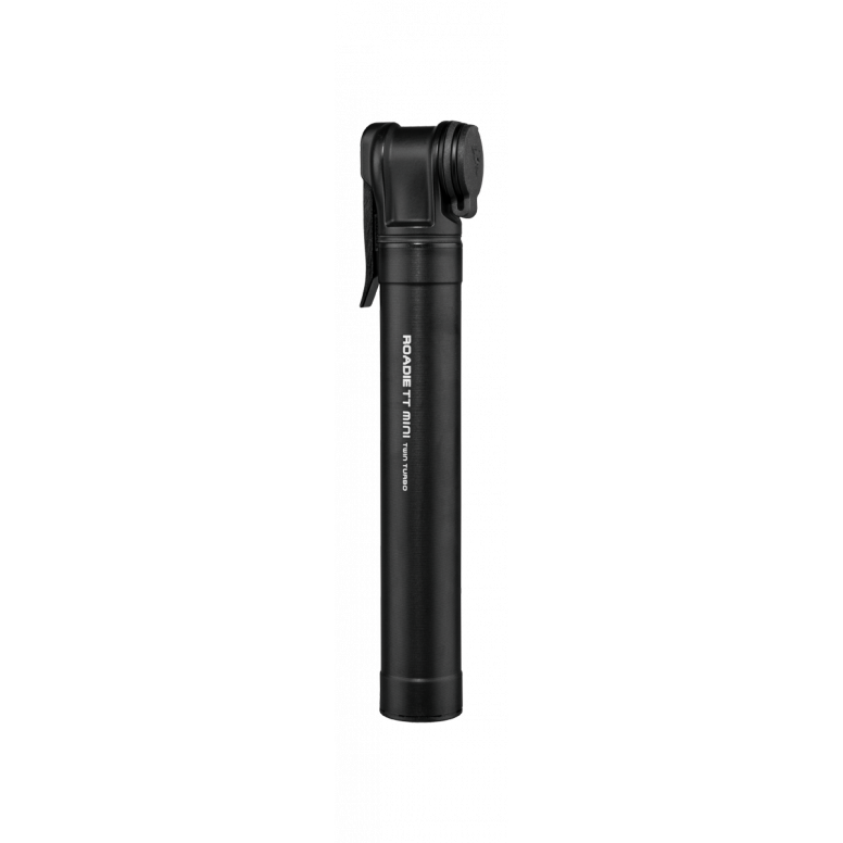 Topeak Roadie TT Mini Pump – 180psi Max – Dual Valve – Black – Compact Frame Pump