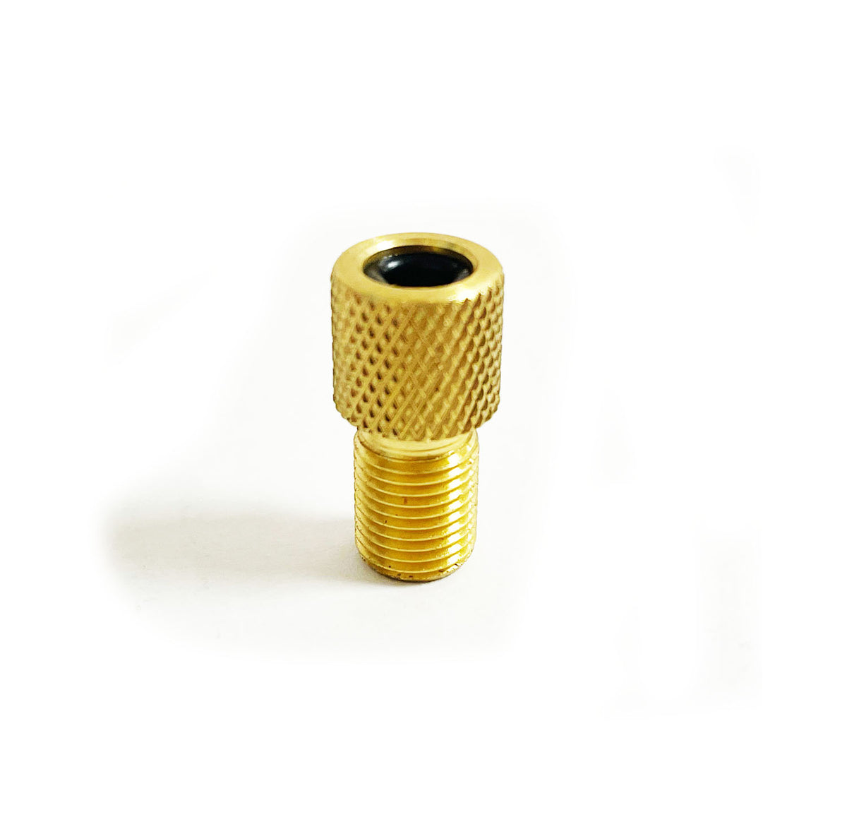 XLC Brass Presta to Schrader Valve Adapter High on Bikes
