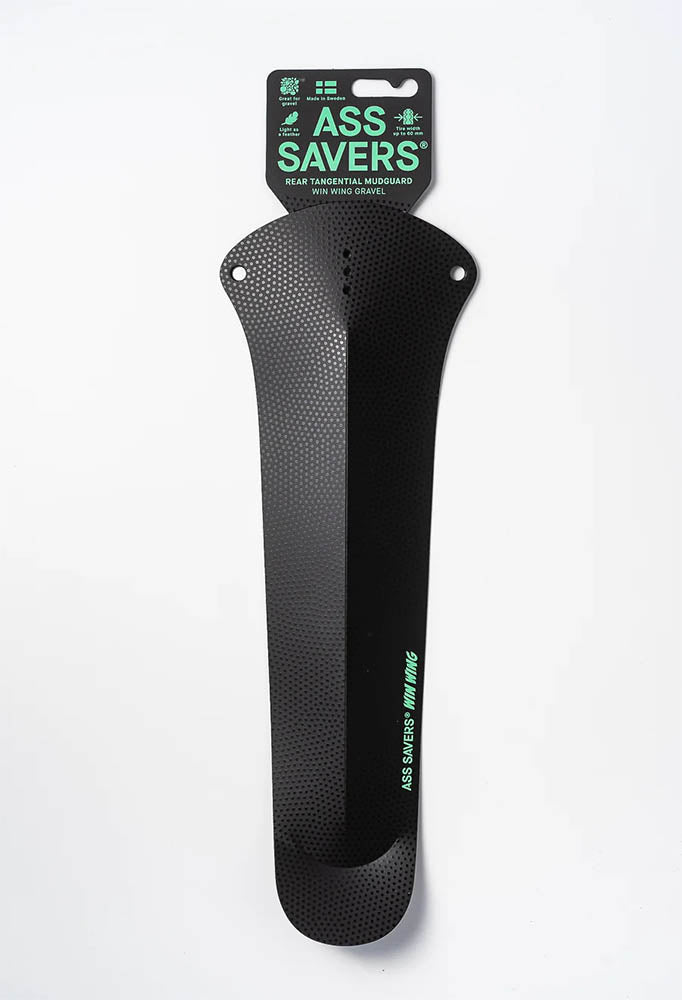 Ass Saver Win Wing 2 Road Bike Rear Mudguard – Black Dot – Wishbone Mount – 375mm – Made In UK