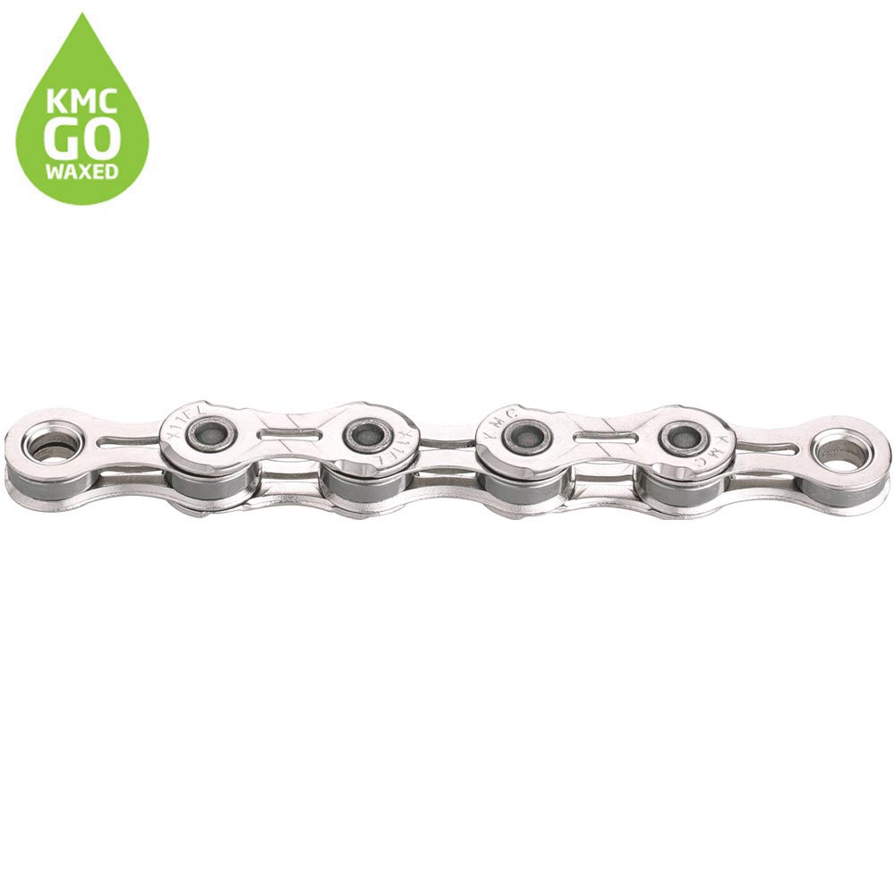 KMC X11 11-Speed Bike Chain – 118 Links, Silver/Black, For Road Racing Bikes 3 thumbnail image