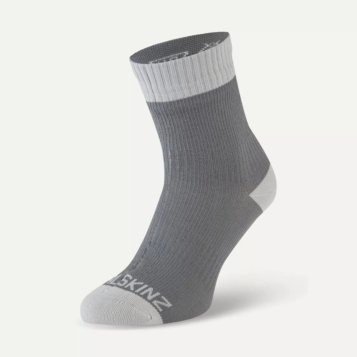 Sealskinz Unisex All-Weather Waterproof Socks - Ankle Length, Navy/Grey Marl