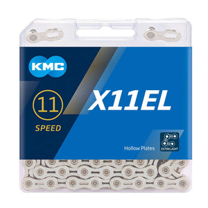 KMC X11-EL Silver 11 Speed Road Bike Chain -118L