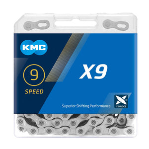 KMC X9 Chain - 9 Speed - 114L - Silver