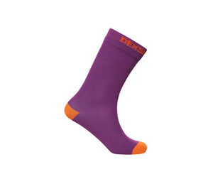 DexShell Ultra Thin Crew - Waterproof Socks - Purple / Orange
