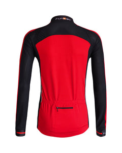 Funkier Talana Thermal Long Sleeve Jersey - Red / Black