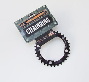 FS Hardware Mountain Bike Alloy Middle Chainring - 32T - 104mm - 4 Bolt
