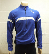 Load image into Gallery viewer, MIDAS Long Sleeve Winter Cycling Jersey Top - Blue - Small