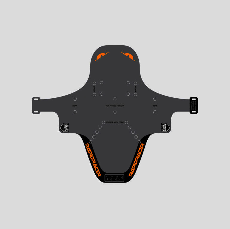 RRP Enduroguard MTB Front or Rear Mudguard Standard High on Bikes