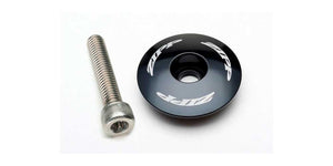 Zipp Aluminium Stem / Headset Top Cap with T25 Bolt - Black - 1 1/8"