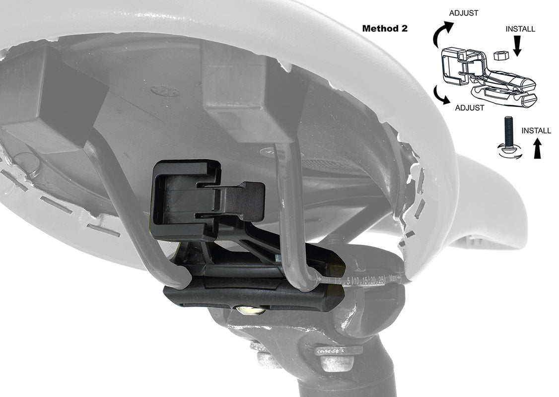 Moon RB-21 Comet Rear Bike Light Saddle Rail Bracket High on Bikes