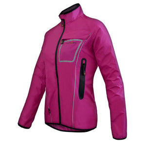 Funkier Ladies Waterproof Cycling Jacket - J1403 - Pink