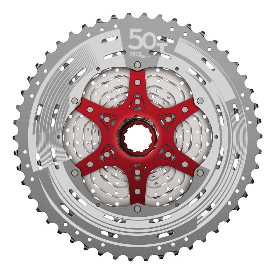 Sunrace CSMZ90 12 Speed Wide Range MTB Cassette Silver 11 50