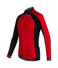 Load image into Gallery viewer, Funkier Talana Thermal Long Sleeve Jersey - Red / Black
