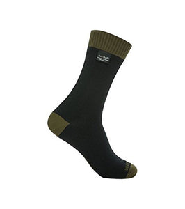 DexShell Thermlite Waterproof Socks - DS626 - Black / Olive Green