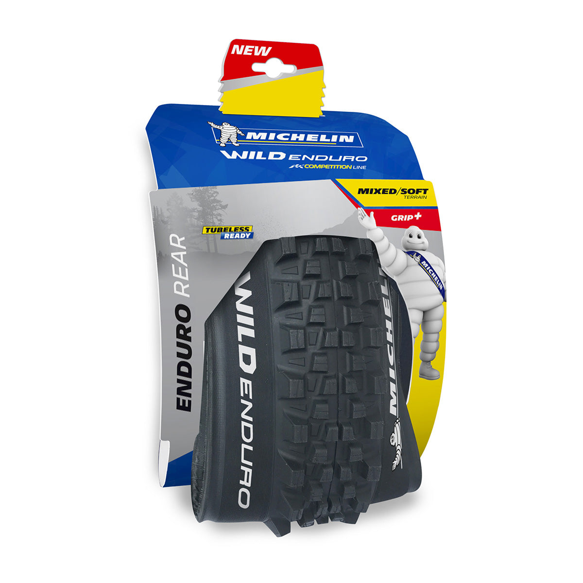 Michelin Wild Enduro REAR GumX TLR Tyre Folding High on Bikes