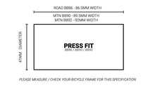 Load image into Gallery viewer, Praxis Bottom Bracket Pressfit BB86/92 to M24 / Sram GXP / ISIS2