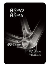 Load image into Gallery viewer, Token Ninja TBT Ceramic Thread Fit Bottom Bracket - Trek BB90/BB95 to Shimano 24mm