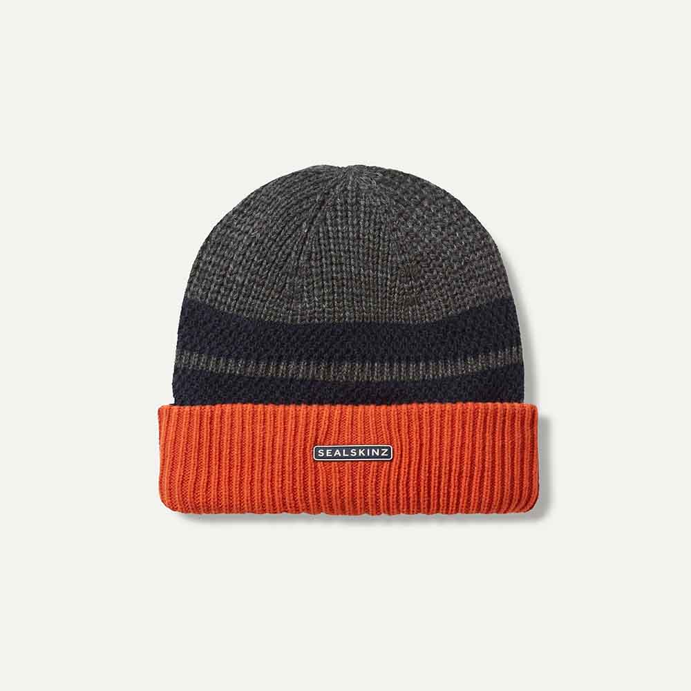 SealSkinz Bittering Waterproof Cold Weather Textured Roll Cuff Beanie ...