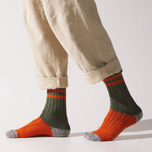 Load image into Gallery viewer, SealSkinz Cawston Bamboo Mid Length Colour Blocked Socks