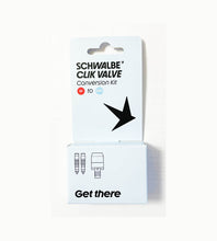 Load image into Gallery viewer, Schwalbe Clik Valve Presta to Schrader Conversion Kit | High on Bikes