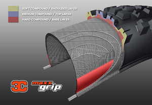 Maxxis Shorty 3C MaxxGrip DH TR Mountain Bike Tyre Folding