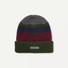 Load image into Gallery viewer, SealSkinz Cromer Waterproof Cold Weather Roll Cuff Striped Beanie