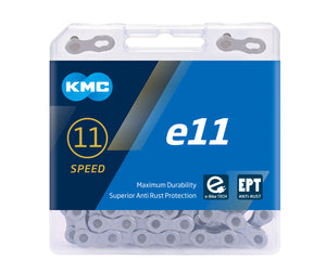 KMC E11 EPT Anti-Rust eBike Chain - 11 Speed - 136L - Silver
