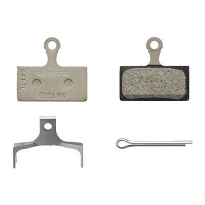 Shimano G05S-RX Disc Brake Pads, Steel back Resin