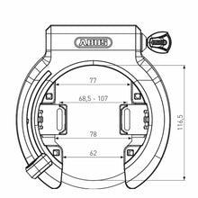 Load image into Gallery viewer, ABUS Granit XPlus 6950M AM R Frame Lock