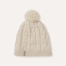 Load image into Gallery viewer, SealSkinz Hemsby Waterproof Cold Weather Cable Knit Bobble Hat