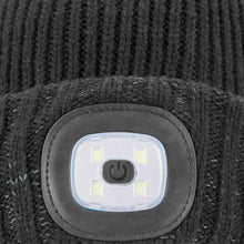 Load image into Gallery viewer, SealSkinz Heydon Waterproof Cold Weather LED Roll Cuff Beanie