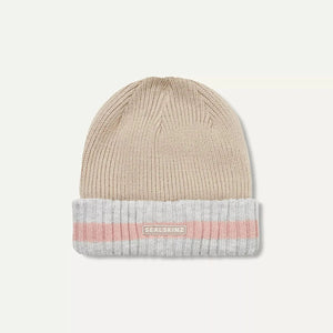 SealSkinz Holkham Waterproof Cold Weather Striped Roll Cuff Beanie