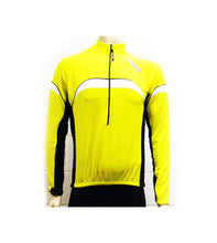 Load image into Gallery viewer, MIDAS Long Sleeve Winter Cycling Jersey Top - Yellow - Small