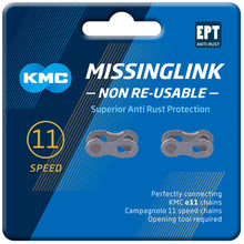 Load image into Gallery viewer, KMC 11 Missing Chain Link EPT - Non Re-Usable - Silver