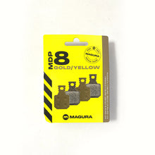 Load image into Gallery viewer, Magura MDP 8 Gold / Yellow MT disc brake 4 piston, 4 single brake pads | High on Bikes