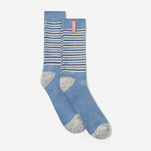 Load image into Gallery viewer, SealSkinz Oby Bamboo Mid Length Multi Stripe Socks