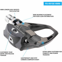 Load image into Gallery viewer, Shimano Dura-Ace PD-R9100 Carbon Pedals (+4mm Axle)