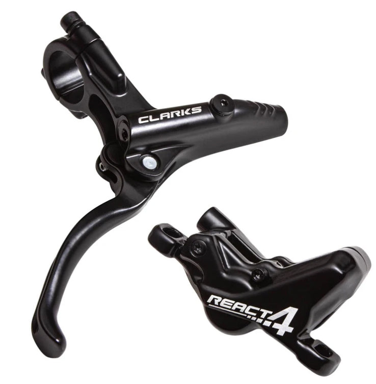 Clarks React Hydraulic Disc Brake Set 4-Piston Front Rear