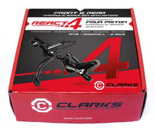 Load image into Gallery viewer, Clarks React 4 Hydraulic Disc Brake Set 4-Piston - Front &amp; Rear - 180/160mm