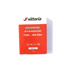 Load image into Gallery viewer, Vittoria Standard RVC Road Bike Inner Tube 700 x 20-28 - 48/60/80mm Valve Presta