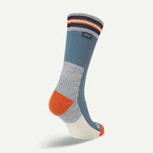 Load image into Gallery viewer, SealSkinz Surlingham Waterproof All Weather Mid Length Striped Cuff Socks