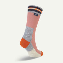 Load image into Gallery viewer, SealSkinz Surlingham Waterproof All Weather Mid Length Striped Cuff Socks