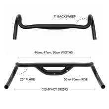 Load image into Gallery viewer, Redshift Top Shelf Handlebars 50mm / 70mm Rise