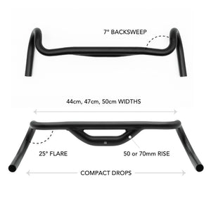 Redshift Top Shelf Handlebars 50mm / 70mm Rise