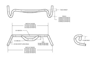 Redshift Top Shelf Handlebars 50mm / 70mm Rise