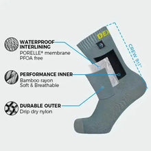 Load image into Gallery viewer, DexShell Ultra Thin Crew Waterproof Socks - Mist Peak Blue | High on Bikes