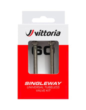 Load image into Gallery viewer, Vittoria Singleway Universal Tubeless Presta Valve Kit - Brass X 2 - 60mm