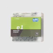 Load image into Gallery viewer, KMC E1 EPT E-Bike Waxed Chain - 3/32 - 130L - Silver | High on Bikes
