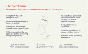 SealSkinz Wretham Waterproof Warm Weather Ankle Length Socks V2