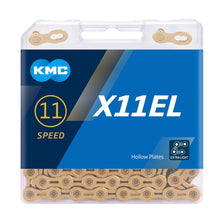 Load image into Gallery viewer, KMC X11-EL Gold 11 Speed Road Bike Chain 118L